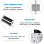 Greartisan DC 12V 10RPM 40Kg.cm 8mm Double Shafts Self-Locking Reversible Worm Gear Motor with Cable, High Torque Speed Reduction Motor, Turbine Electric Gearbox Motor