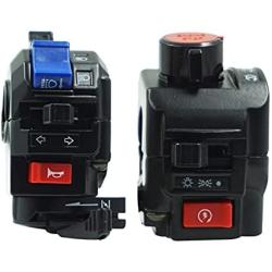 SHENTIANWEI 22mm 7/8 motorcycle switch motorcycle speaker button turning signal light start switch hand put electric controller (Color : Black)