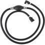 Marine Fuel Line Assembly, Yctze Marine Johnson 3/8in Boat Motor Fuel Gas Hose Line Assembly Primer Bulb Connector Black Primer Bulb Connector Johnson Gas Lineboat