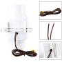 YaeMarine 3 Inch 12V in-Line Blower Electric in-Line Marine Bilge Air Blower 130 CFM White for Boat Marine
