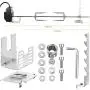 Dreyoo Rotisserie Grill Kit, UL Certificated Universal Grill Rotisseries with 120V 4W Motor, 28” Spit Rod, 2 x 4 Forks, Complete Holders and Fixing Screw for Universal Grills