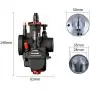 NIBBI Carburetor PWK24mm,fit 100cc—125cc Motorcycle Engine with Carb Jets for YAMAHA KAWASAKI SUZUKI Apollo Dirt Bike Mini Bike SSR TTR KYMCO SYM TAOTAO GY6 Scooter Moped