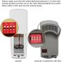 COREBAY Universal Ceiling Fan Remote Control Kit with Up Down Light Replacement for Hampton Bay/Harbor Breeze/Hunter/Westinghouse/Litex 3-Speed Dimmer UC7078T UC7067RC L3H2010FANHD Fan-HD6 FAN-28R