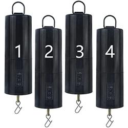 4 Pack Wind Spinner Motor Hanging Display Motor Battery Operated 20 RPM Rotating Motor Multi-Purposes for Wind Spinner Mobile Yard Decor Hanging Ornament Outdoor Sculptures-Medium Speed (4 Pcs Black)