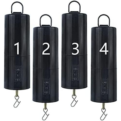 4 Pack Wind Spinner Motor Hanging Display Motor Battery Operated 20 RPM Rotating Motor Multi-Purposes for Wind Spinner Mobile Yard Decor Hanging Ornament Outdoor Sculptures-Medium Speed (4 Pcs Black)