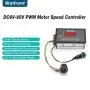 DC 6-60V 12V 24V 36V 48V 30A PWM DC Motor Speed Controller (PWM) Speed Adjustable Stepless Governor Regulator, Motor Speed Controller with Start Stop Switch