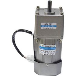 Bemonoc 120Watts AC 220V 50/60HZ Adjustable Variable Gear Reducer Motor High Speed 180rpm Output Shaft 12mm & AC Speed Controller Kits for industry