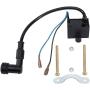 QAZAKY CDI Ignition Coil Spark Plug for 49cc 50cc 60cc 66cc 70cc 80cc 2-stroke Engine Motorized Bicycle Bike