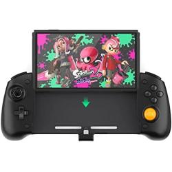TNS-1125 NS-Switch game handle for Nintendo Switch/NS OLED, Screenshot, six-axis gyroscope, custom buttons function programming (mapping), double motor vibration, power supply interface plug-and-play(Black)