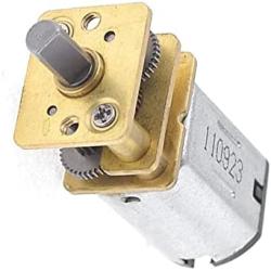 sourcing map DC Geared Motor N20 Shaft Diameter 3mm DC6V 40RPM Flat Shape