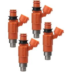 AUTOKAY 4pcs Fuel Injector Flow Matched 68V-8A360-00-00 for Yamaha Outboard 115 HP Marine