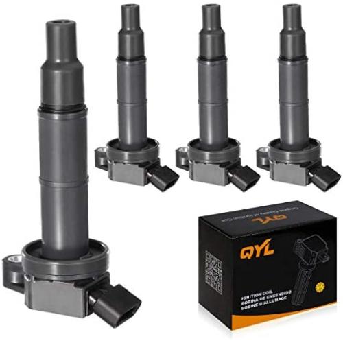 QYL Pack of 4Pcs Ignition Coils Compatible with Toyota Camry Solara Rav4 Highlander/Scion Tc Xb #UF333 C1330 6731307 90919-02244