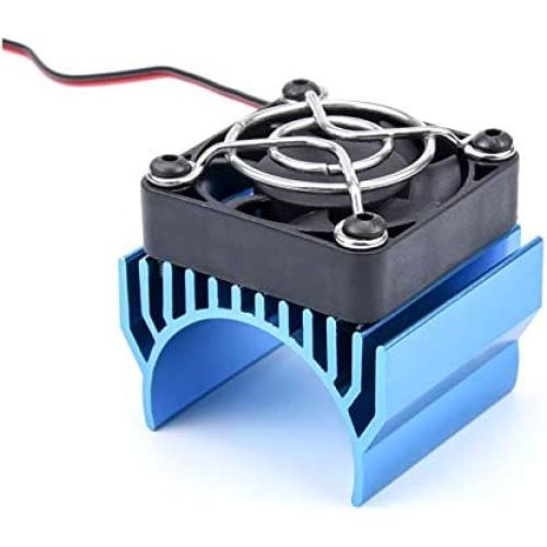 RC Brushless Motor Heatsink with Cooling Fan 540 3650 3660 3670 Motor Heat Sink Cover RC Parts for Remote Control RC Car Truck Buggy Crawler