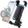 Bike Phone Mount, Motorcycle Cell Phone Holder - Maxitino Aluminum Bicycle Scooter Handlebar Phone Cradle, Compatible with i-Phone & Android Devices and 0.78