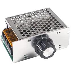 AITIAO AC 220V 4000W High Power SCR Electronic Voltage Regulator 110V-220V Motor Speed Control Voltage Power Heat Regulator Governor Thermostat Dimmer(4000W)