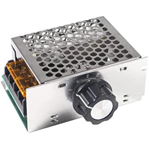 Régulateur électronique de vitesse pour moteurs 4000W AC 220V/110V - SCR, Thermostat, Dimmer, Contrôle de Tension, Gouverne. Régulateur électronique de vitesse pour moteurs 4000W AC 220V/110V - SCR, Thermostat, Dimmer, Contrôle de Tension, Gouverne.