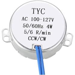 uxcell Electric Synchronous Synchron Motor Turntable Motor 100-127 VAC 50-60Hz CCW/CW 4W 5-6RPM