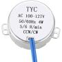 uxcell Electric Synchronous Synchron Motor Turntable Motor 100-127 VAC 50-60Hz CCW/CW 4W 5-6RPM