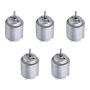 Fielect 5Pcs DC Motor 1.5-6V 5000-20000RPM Micro Motor Mini Motor Electric Motor Round Shaft for RC Boat DIY Airplane Toys Model DIY Hobby