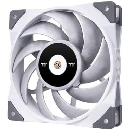 Thermaltake ToughFan 12 White High Static Pressure 2000 PWM, Metal-Reinforced Motor Hub, Gen.2 Hydraulic Bearing 120mm Case/Radiator Fan, Single Pack, CL-F117-PL12WT-A