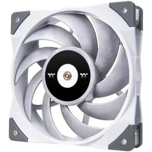 Thermaltake ToughFan 12 White High Static Pressure 2000 PWM, Metal-Reinforced Motor Hub, Gen.2 Hydraulic Bearing 120mm Case/Radiator Fan, Single Pack, CL-F117-PL12WT-A