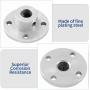Eilumduo 4Pcs 8mm Rigid Flange Shaft Coupling Motor Guide Shaft Coupler Motor Connector Axis Bearing Fittings for DIY RC Model Shaft Connection