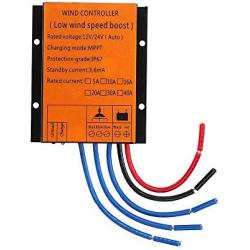 FLTXNY POWER Wind Turbine Charge Controller 300W 400W 600W Wind Turbine Generator Controller IP67 Waterproof 12V/24V Automatic