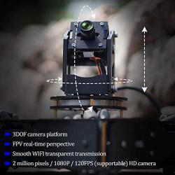 Yahboom Raspberry Pi Robot Pi 4B Kit Mecanum Wheel 3-DOF Camera Python Robotic Car for Adults AI Object Recognitn Tracking (Raspblock with Pi4B(4G))