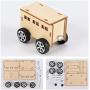VanSP Electric Train Locomotive and Railway Carriage-Electric Motor Physical Science Toys-DIY Wooden Science Experiment Kits-Circuit Building STEAM Toys A