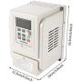 AC220V 8A 1.5KW Variable Frequency Drive Converter Speed Controller Converter