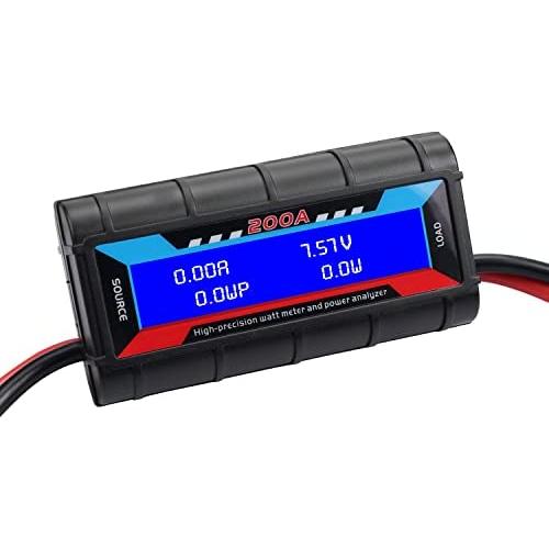 HTRC 200A High Precision Power Analyzer Multi Meter for Measuring Power Watt (W) Voltage (V) Current (A) Charge (Ah) Energy (Wh)