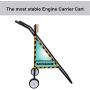 LEADALLWAY Outboard Boat Motor Stand Carrier Cart Dolly Storage Pro Heavy Duty Multi Purposed Engine Stand