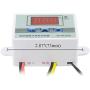 XINGYHENG XH-W3002 DC 110V-220V 1500W 10A Microcomputer Digital Temperature Controller Digital Display Thermostat Control Switch and NTC 10K Thermistor Sensors Temperature Probe (110-220V 1500W)
