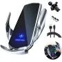 KERNKLENPP Car Wireless Charger Phone Holder,Intelligent Sensing,Fully Automatic 15w Fast Charging,Car Mount Air Vent Mount for iPhone13/ 12/11/X /8/8series,Samsung S Series/Note Series, silver