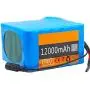 Jieoto 24V 12Ah E-Bike Battery 6S 5P 12000mAh Waterproof PVC Battery Pack Electric Scooter Rechargeable Battery with 2A Charger Fit for 350W-50W Ebike Motor