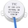uxcell Metal Gear Synchronous Synchron Motor AC 100-127V 9-11RPM 50-60Hz CCW/CW 4W for Microwave Oven