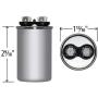 Mars 12717 #2 Motor Run Capacitor Round 30 uf MFD 370 Volt VAC 12717