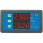 AILI DC Programmable Meter Controller 0-200V 0-750A Volt Amp Power Ah Auto Shut Down for Solar Battery Monitor Car Motor Panel Mount Blue Display