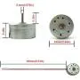 EUDAX Mini Generator Motors 3V-12V DC Motor Electric Motor for DIY Toys Wind Turbine Generator Hand Cranked Power Generator Model (Metal Motor Holder)