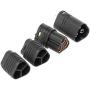 Vehicles-OCS 1 Pair MT60 3.5mm 3 Pole Bullet Connector Plug Male & Female for RC ESC to Motor