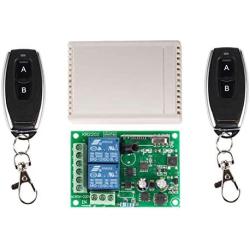 ZSooner 433 mhz Universal Remote Control Switch 2CH AC 220 v 110 v 120 v Wireless Relay Module Receiver with 2pcs RF 433 mhz Remote Control