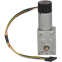 Hall Encoder DC 12V 64Rpm Worm Gear Motor Quiet High Torque Turbine Reducer