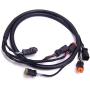 SouthMarine 0176333 176333 Extension Harness Cable Assembly for Evinrude Johnson OMC Outboard Motor Remote Control Box 5006180, 5ft(1.5m)