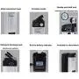 Grideto Silver Fish Ebike Battery, Built-in BMS Protection Board,48V Electric Bike Lithium Li-Ion Battery with Charger, for 250W 350W 500W 750W 1000W Motor