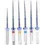 6Pcs S1-F3 Endodontics Files Heat Acticated NiTi Engine Use Super Rotary File 21mm/25mm Endo Root Canal File (25mm)