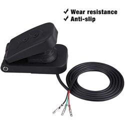 ATV Foot Pedal Electric Motorcycle Foot Brake Pedal Black Plastic ATV Foot Accelerator Throttle Speed Control Brake Pedal for Go Kart Electric Bikes Scooters ATV