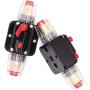 2 Piece 125A Circuit Breaker 12V with Manual Reset,125 amp Inline Fuse Holder for Car Audio, Marine Boat, Stereo Switch and Solar Inverter System