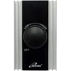 iLIVING ILG8SFSC Solid State Variable Adjustable Precision Fan Speed Controller 120V 8A , Black