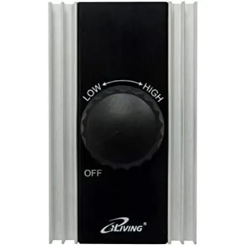 iLIVING ILG8SFSC Solid State Variable Adjustable Precision Fan Speed Controller 120V 8A , Black