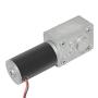 AZSSMUK DC Worm Gear Motor 24V 470RPM Self-Locking Reversed Mini Turbine Geared Carbon Brush Motor Adjustable Speed All Metal Gears